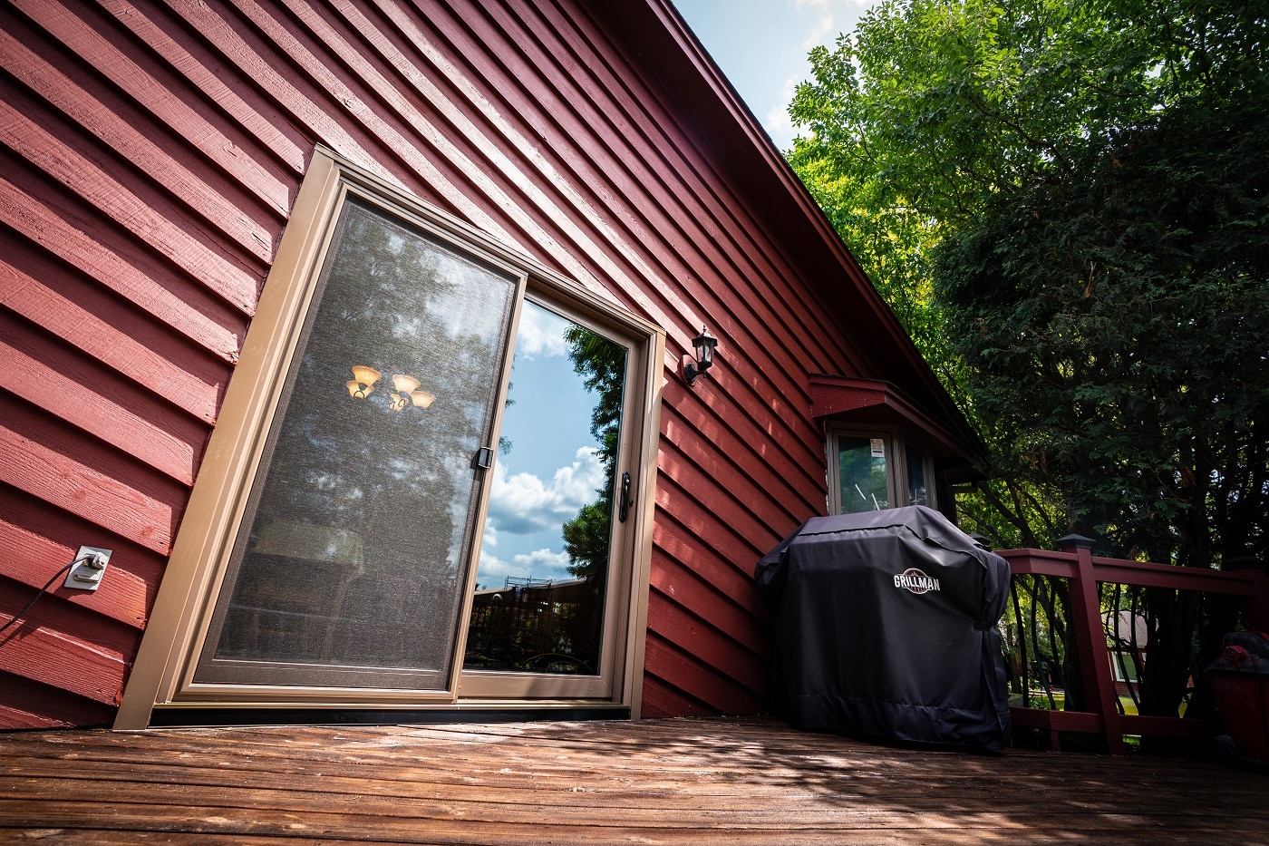 Patio door on a home installed by Lindus Construction