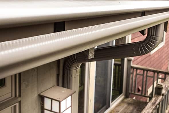 LeafGuard seamless gutter installed by Lindus Construction