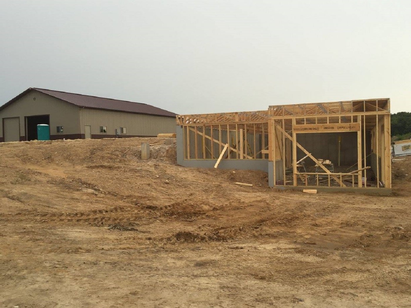 new Wisconsin home build in progress