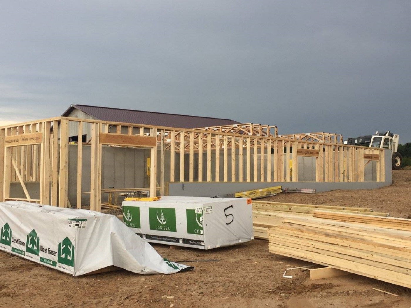 new home construction in progress