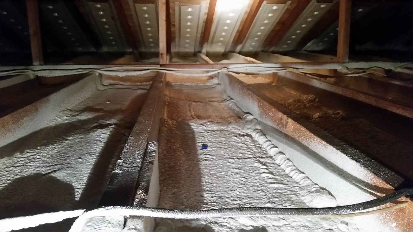 spray foam insulation in attic