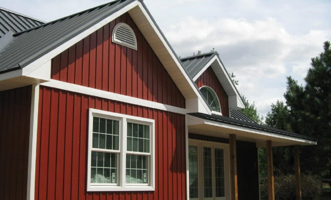 Red siding