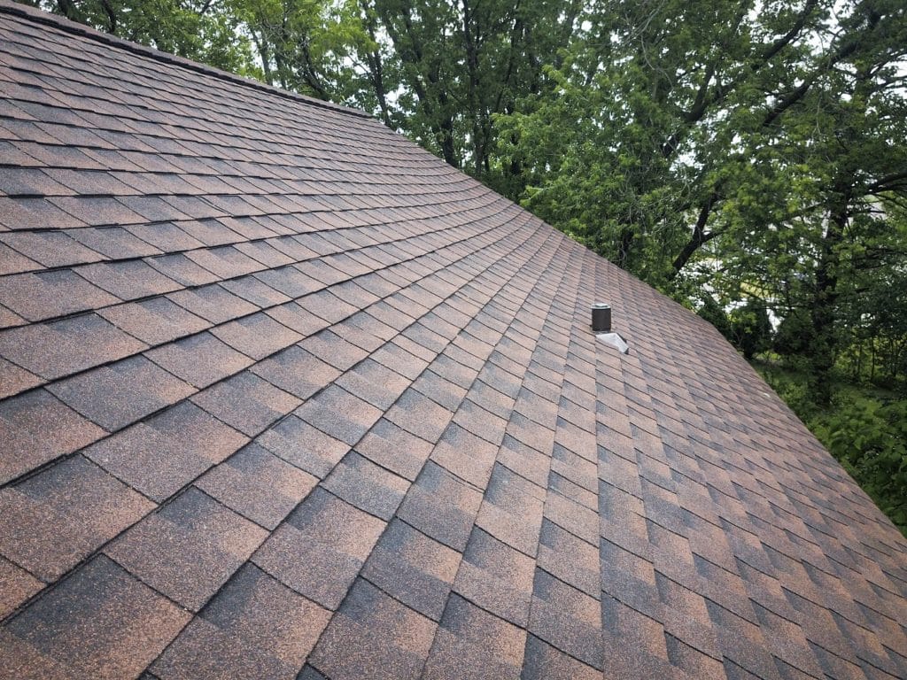 hickory GAF shingles installed on Twin Cities roof
