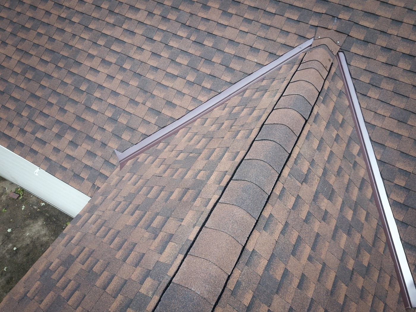newly installed asphalt shingle roof