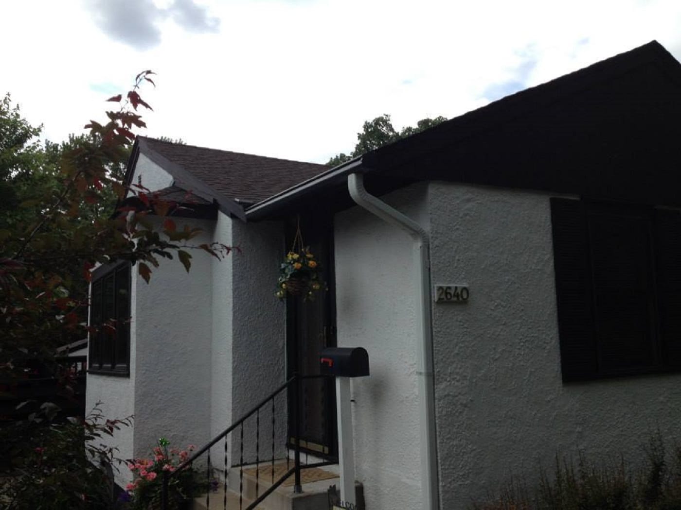 home with stucco siding