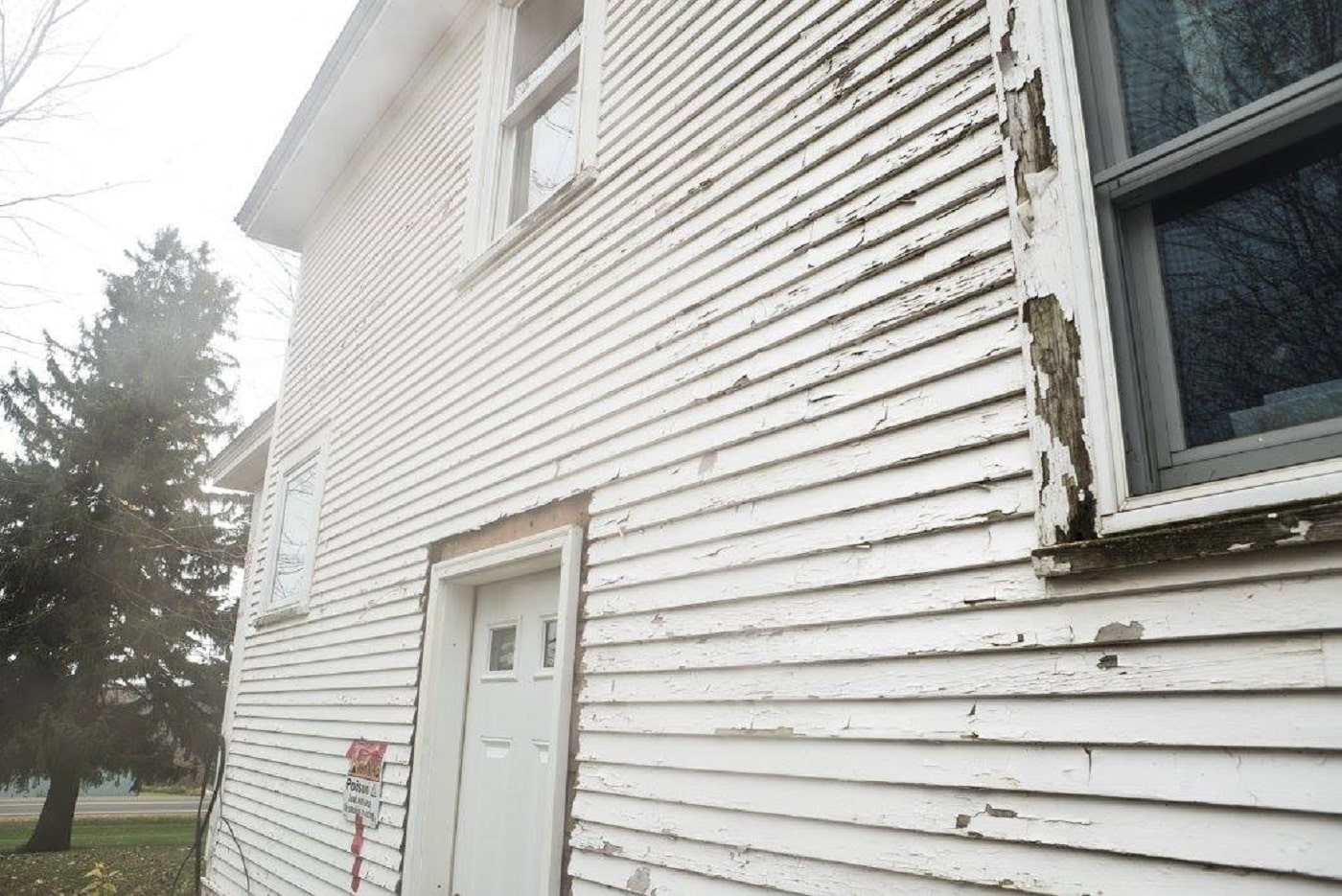 rotted wood siding