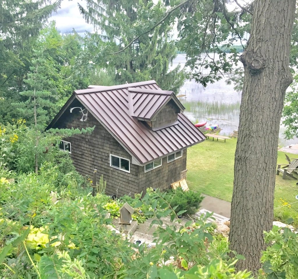 metal roof on white bear lake, mn cabin