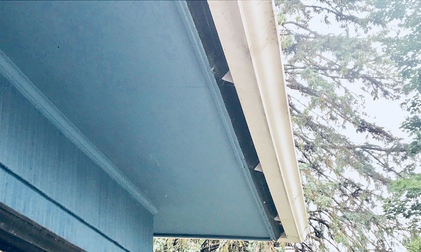 before LeafGuard gutters installation