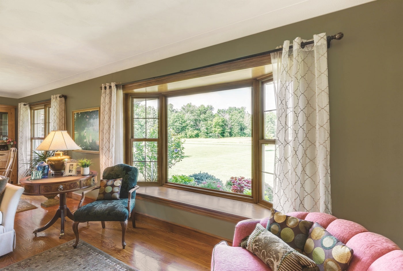 Bay window in a home