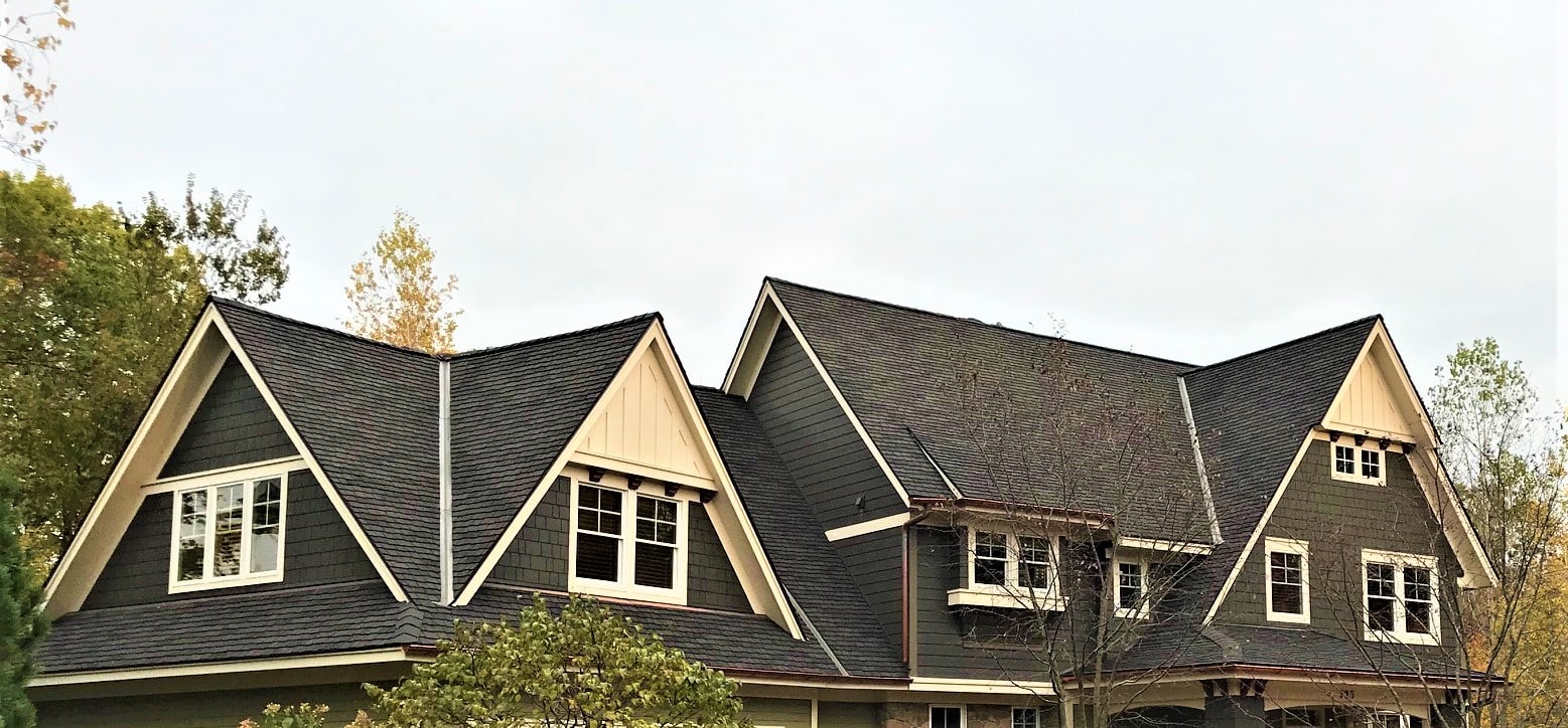 new GAF Glenwood roof on a home