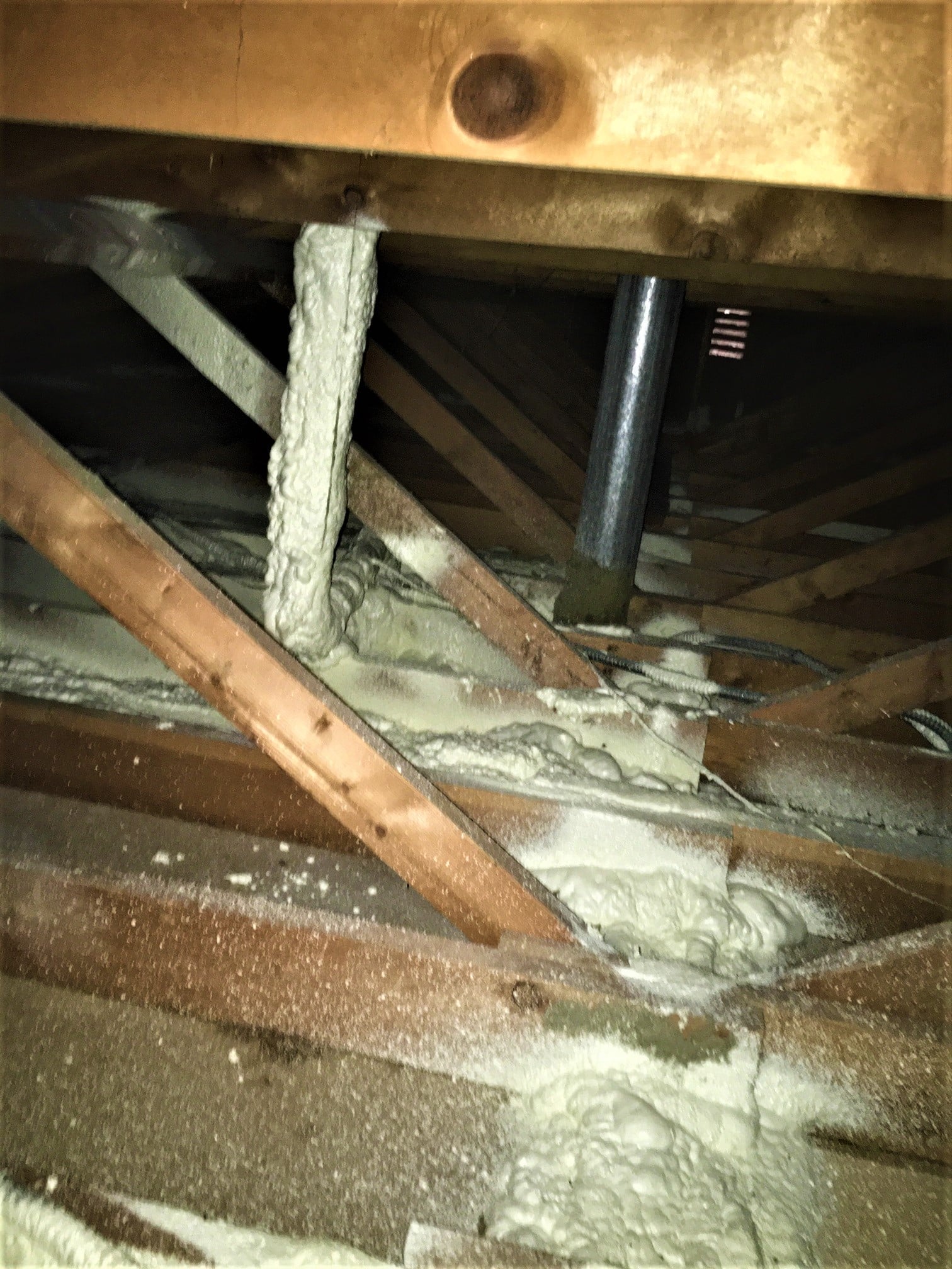 spray foam insulation in Fridley home