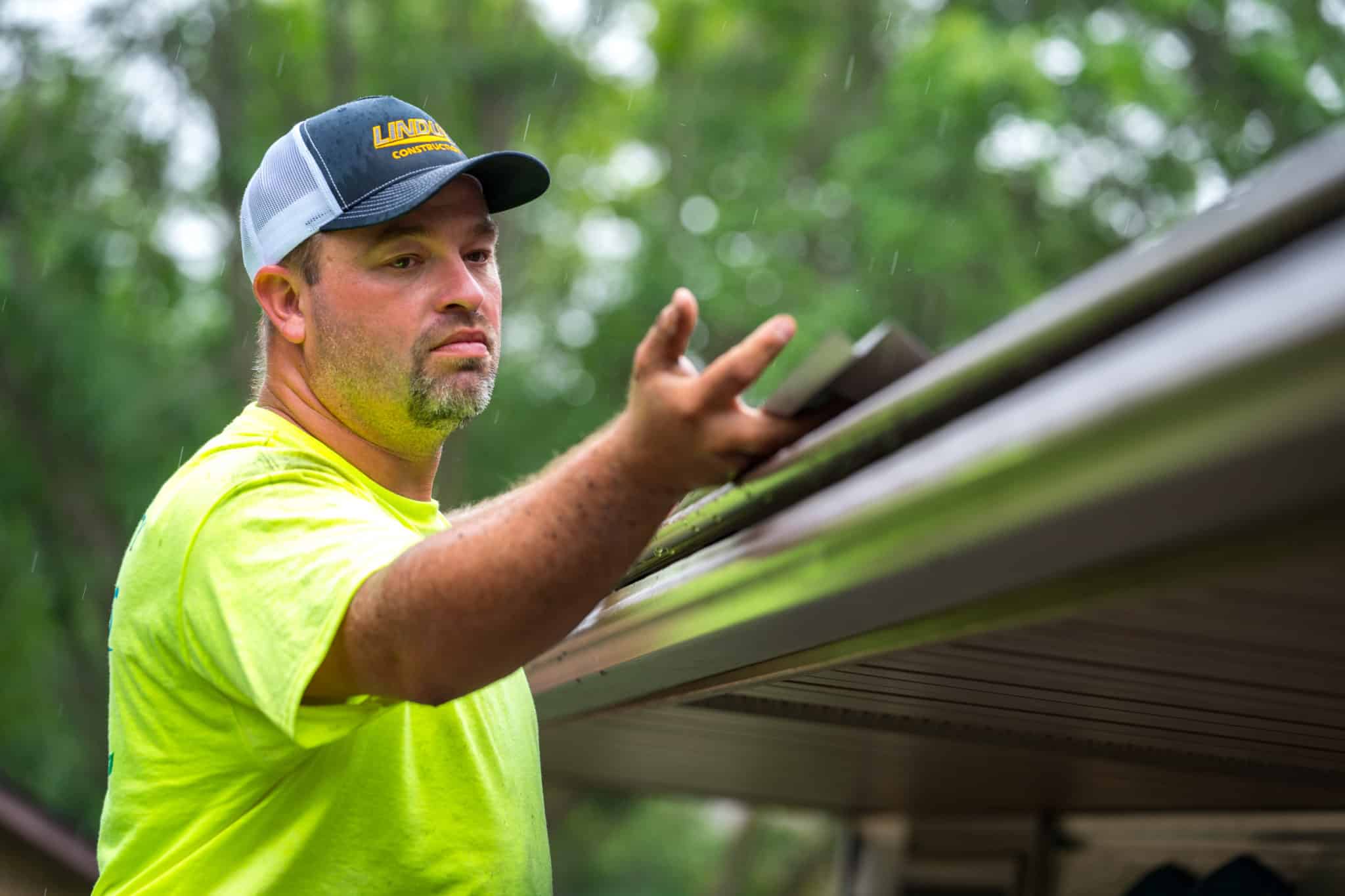 roof drip edge installation by Lindus Construction