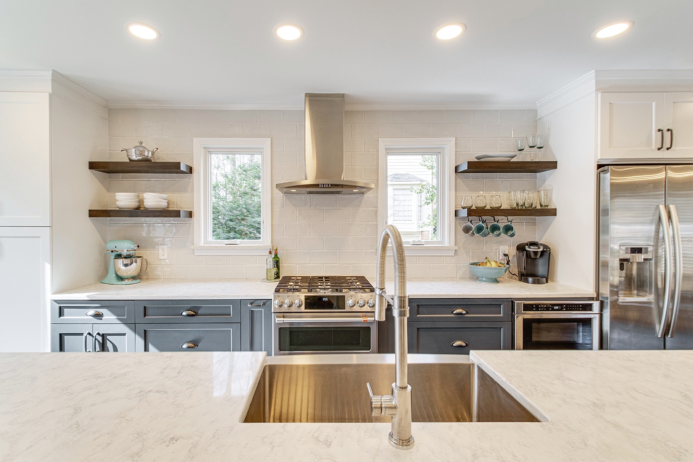 Infinity Casement replacement windows in kitchen