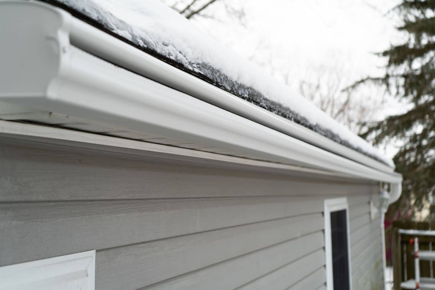 LeafGuard gutters installed on Baldwin home